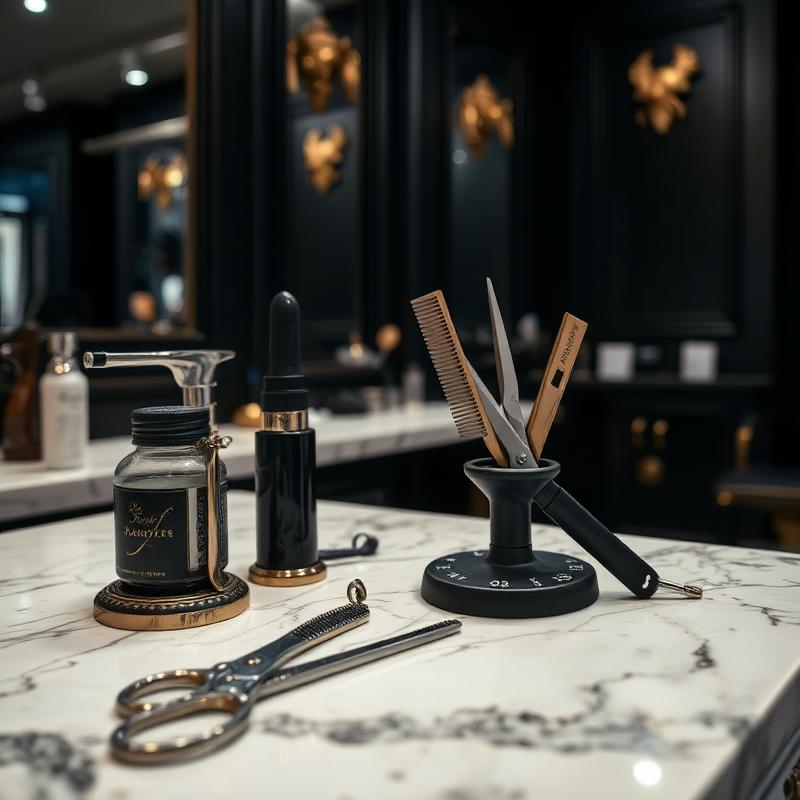Interiorul elegant al frizeriei Barber House